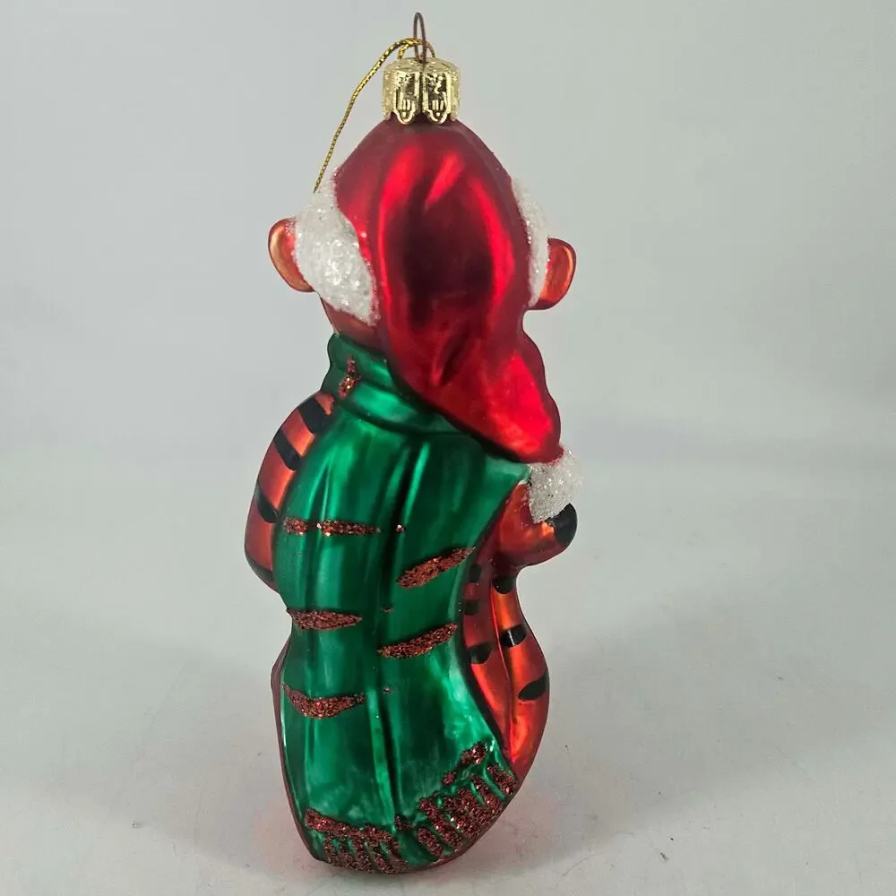 Disney Tigger Winnie the Pooh European Style Glass Ornament Santa’s Best